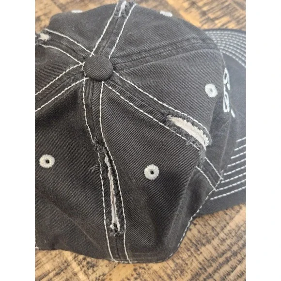 Womens Adjustable Cap Swim Mom 100% Cotton Activity Distressed Trucker Hats - Picture 3 of 8